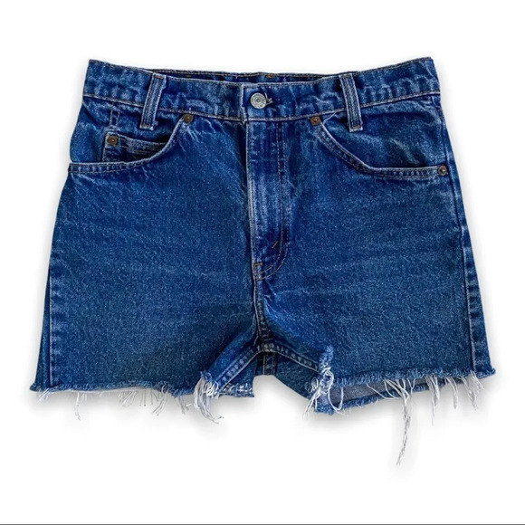 𝅺vintage Levi’s Orange Tab 705-0216 Student Fit Cutoffs - Picture 1 of 5